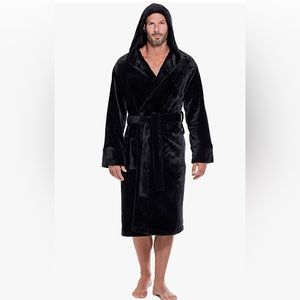 Turquaz Plush Robes, Soft Fuzzy Hooded Bathrobes comfy Robe for men and …